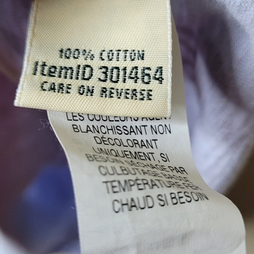 LL Bean Casual Shirt Dress 100% Cotton Size M - Picture 8 of 9